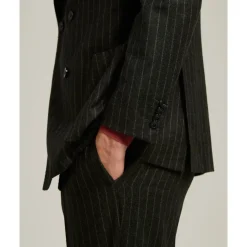 Heren Kiton Krijtstreep Wol Kasjmier Pak