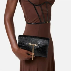 DAMES Elisabetta Franchi Clutches^Krokodillenprint Schoudertas