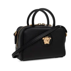 DAMES Versace Handtassen^La Medusa Leather Mini Boston Bag