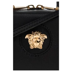 DAMES Versace Handtassen^La Medusa Leather Mini Boston Bag