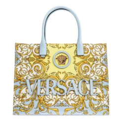 DAMES Versace La Medusa Printed Large Canvas Tote