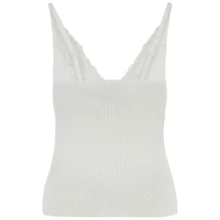 DAMES Self Portrait Shirts^Lace Trim Rib Knit Top