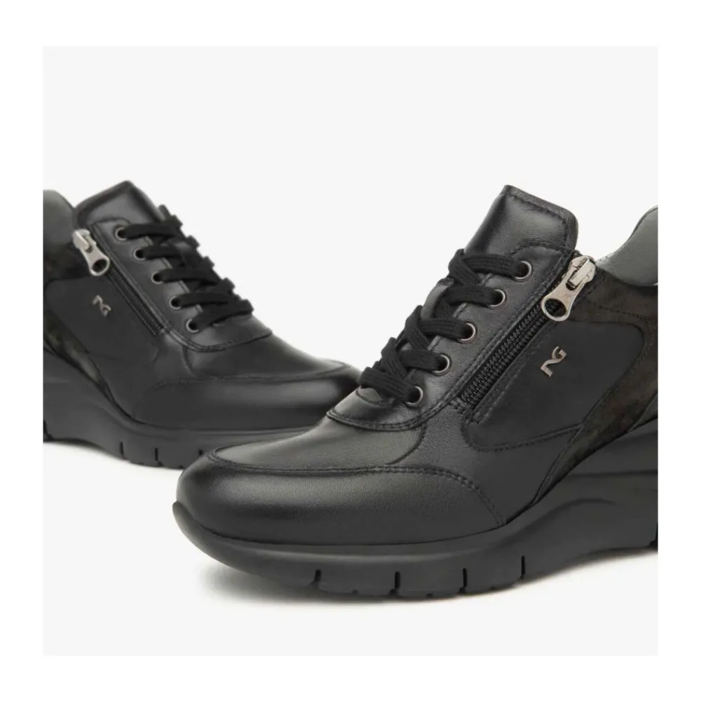 DAMES Nerogiardini Sleehakken^Lace-up Boots