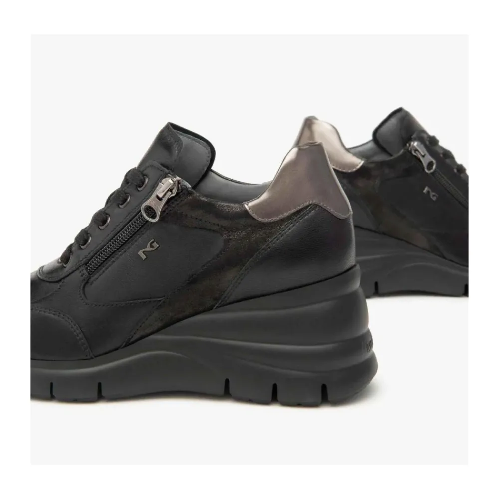 DAMES Nerogiardini Sleehakken^Lace-up Boots