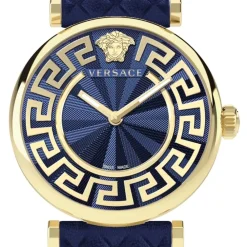 DAMES Versace Horloges^LADY Leren Horloge
