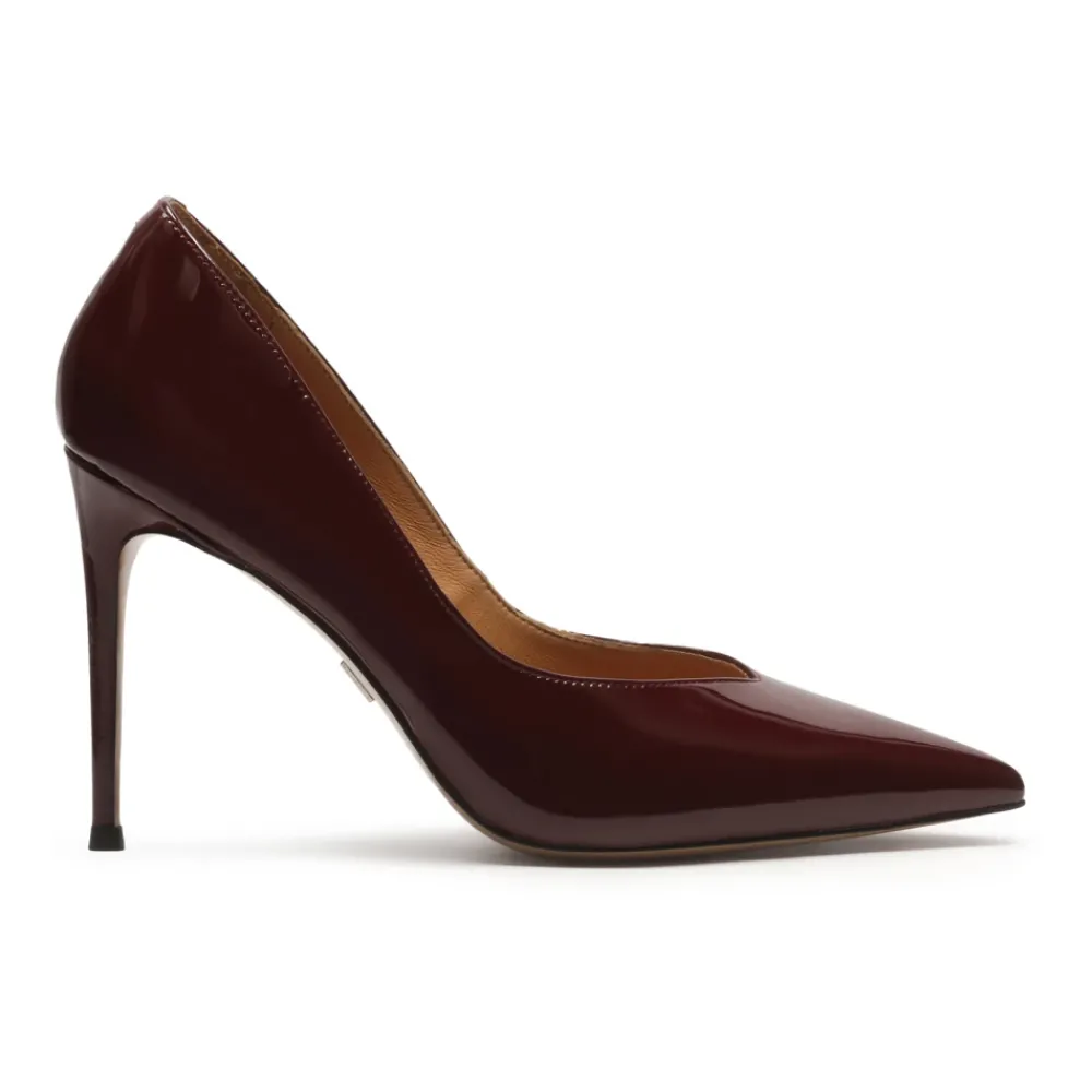 DAMES Kazar Pumps^Lakleren bordeaux pumps