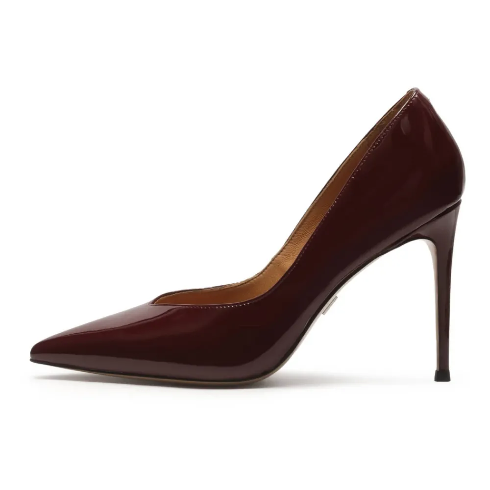 DAMES Kazar Pumps^Lakleren bordeaux pumps
