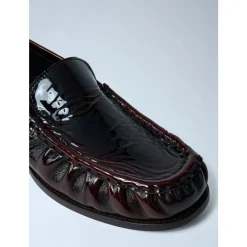 DAMES Dries Van Noten Lakleren Loafers Amandel Teen