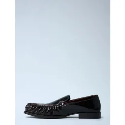 DAMES Dries Van Noten Lakleren Loafers Amandel Teen
