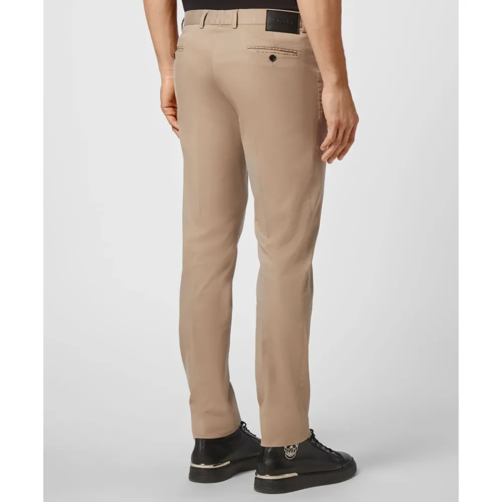 Heren Philipp Plein Broeken^Lange Broek met Rits