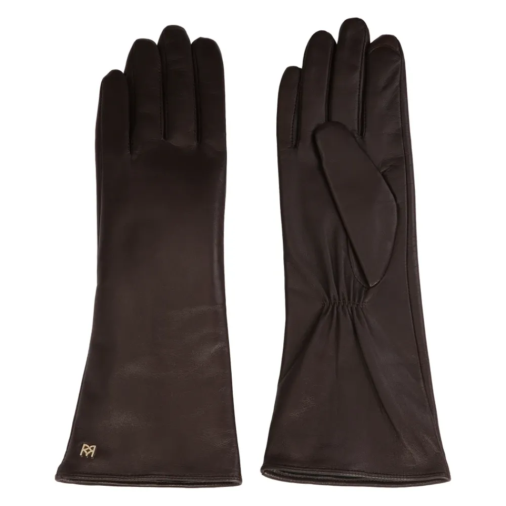 DAMES Kazar Lange donkere monogramhandschoenen