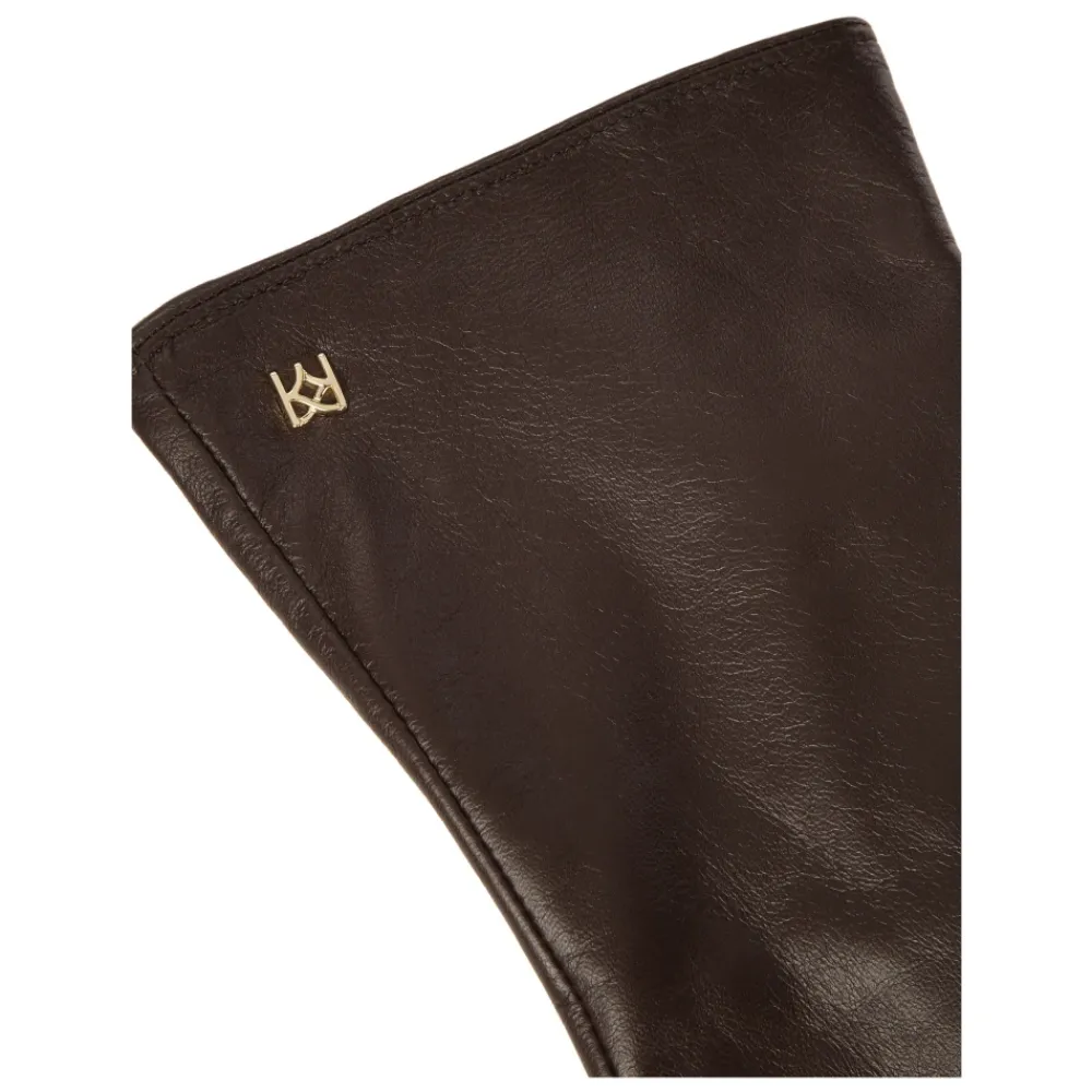 DAMES Kazar Lange donkere monogramhandschoenen