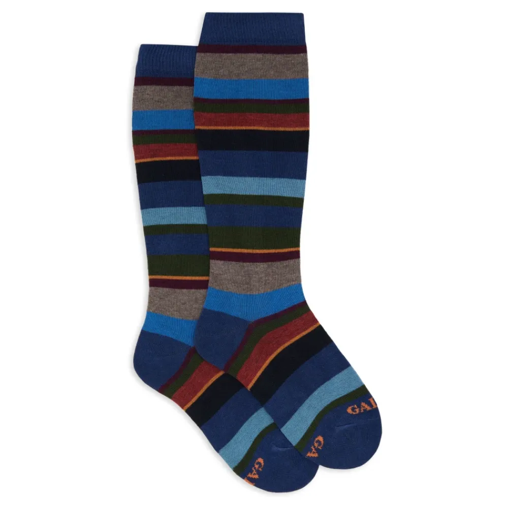 GALLO Lange Gestreepte Sokken