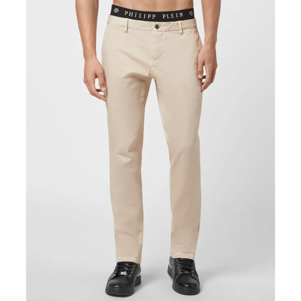 Heren Philipp Plein Broeken^Lange Getailleerde Broek