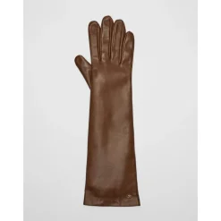 DAMES Max Mara Handschoenen^Lange Leren Handschoenen