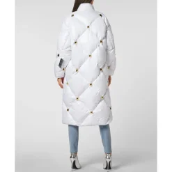 DAMES Philipp Plein Lange Pufferjas Nylon Glanzend