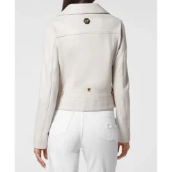 DAMES Philipp Plein Leather Biker Studs