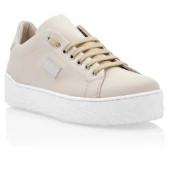 DAMES Philipp Plein Sneakers^Leather Lo-Top Sneakers