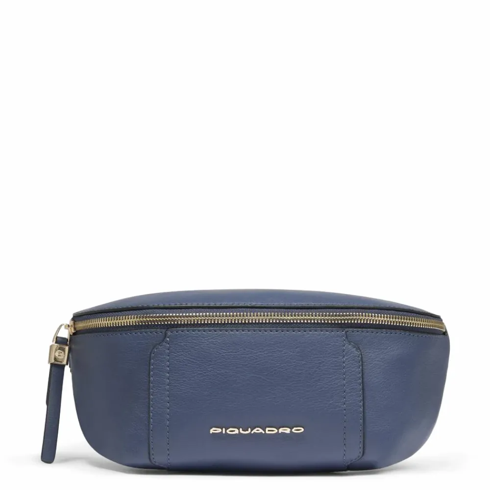 DAMES Piquadro Leather women's bum bag with RFID protection