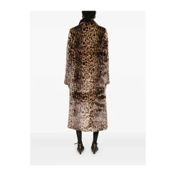 DAMES THELAURENT Leopa Faux Fur Coat