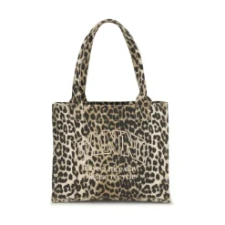 DAMES Ganni Shoppers^Leopard Print Tote Bag
