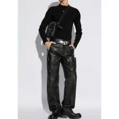 Heren Diesel Leren Broek P-GAST