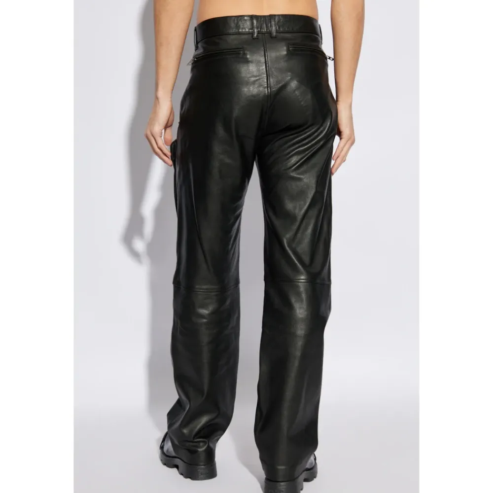 Heren Diesel Leren Broek P-GAST