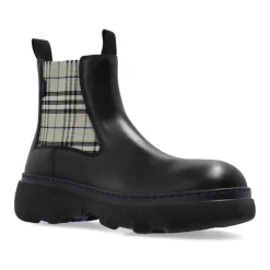 DAMES Burberry Leren Chelsea Boots Creeper