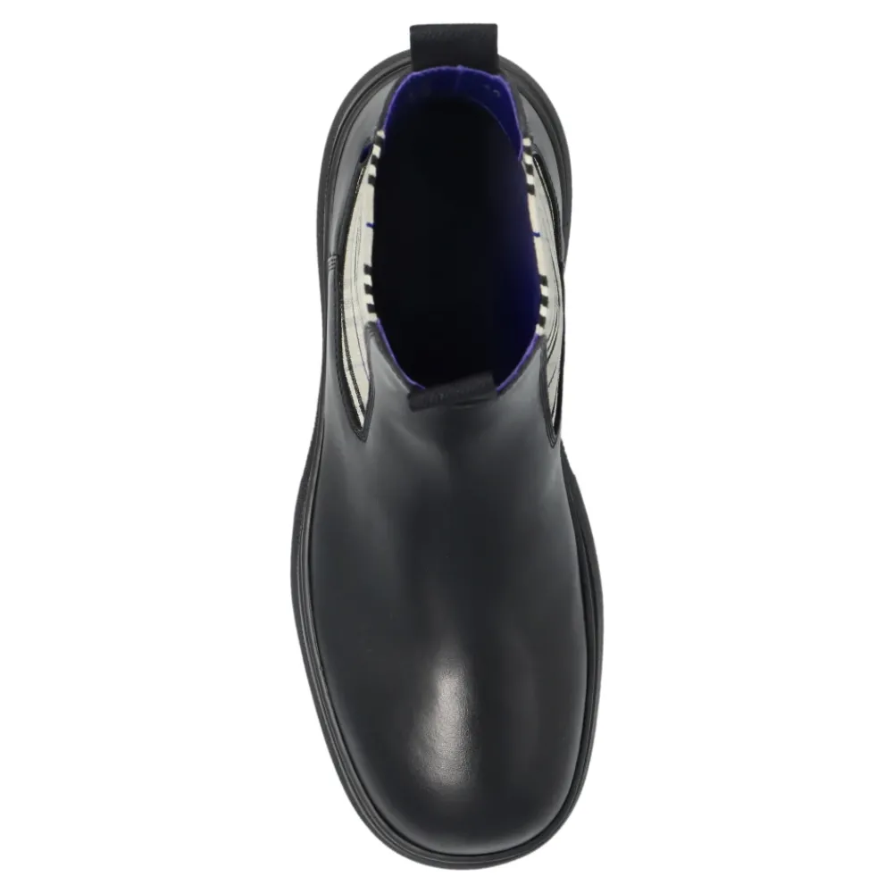 DAMES Burberry Leren Chelsea Boots Creeper