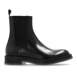 Heren Alexander McQueen Leren Chelsea-laarzen