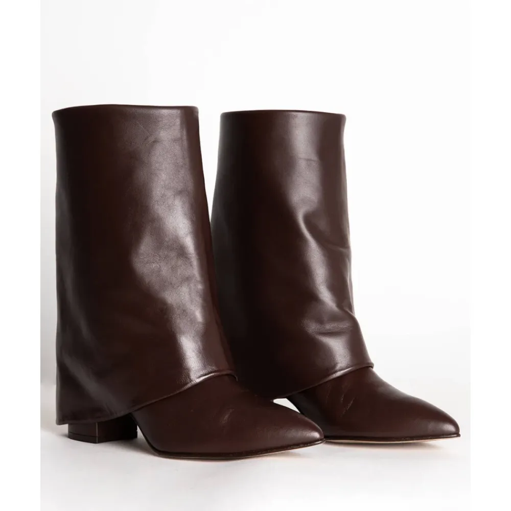 DAMES Toral Leren Cleo Laarzen met Vuurzool