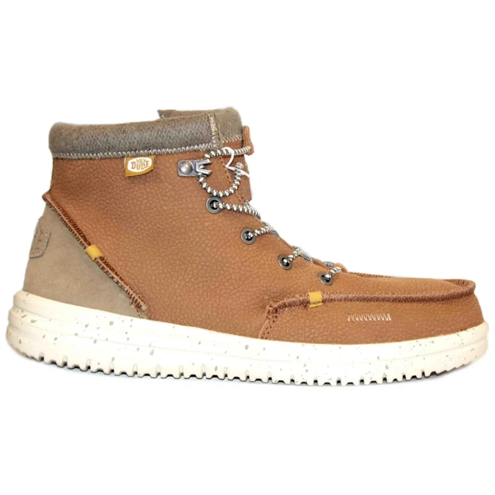 Heren Hey Dude Snowboots^Leren Enkellaars