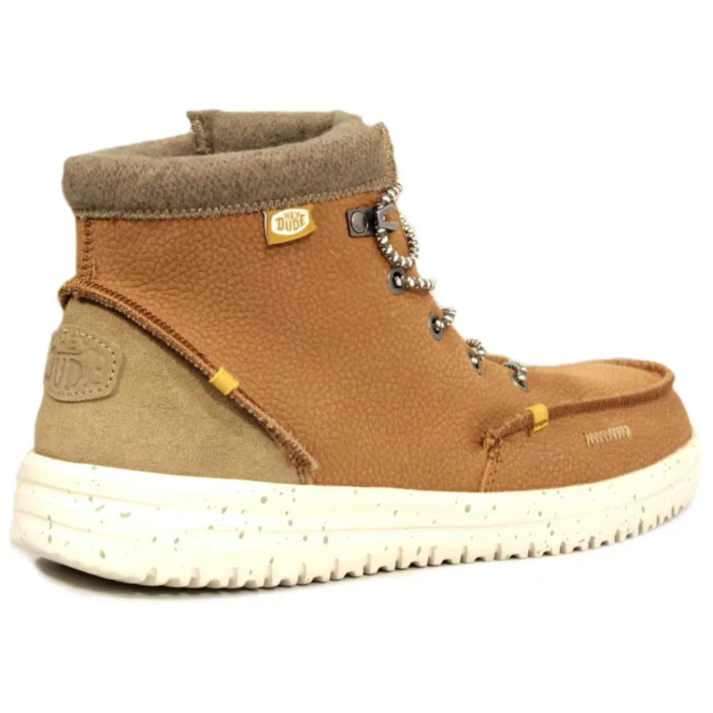Heren Hey Dude Snowboots^Leren Enkellaars