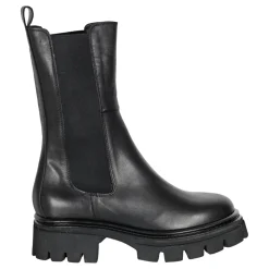 DAMES Curiosite Chelseaboots^Leren enkellaars met ronde neus