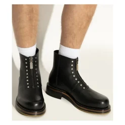 Heren Alexander McQueen Leren enkellaarsjes met studs