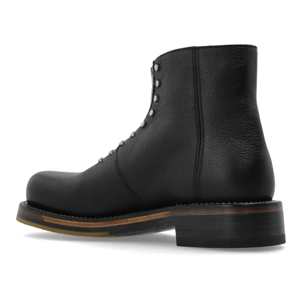 Heren Alexander McQueen Leren enkellaarsjes met studs