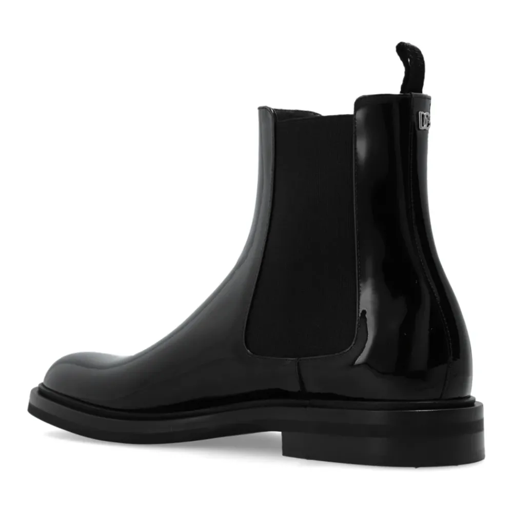 Heren Dolce & Gabbana Leren enkellaarzen