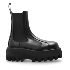 DAMES Alexander McQueen Chelseaboots^Leren enkellaarzen