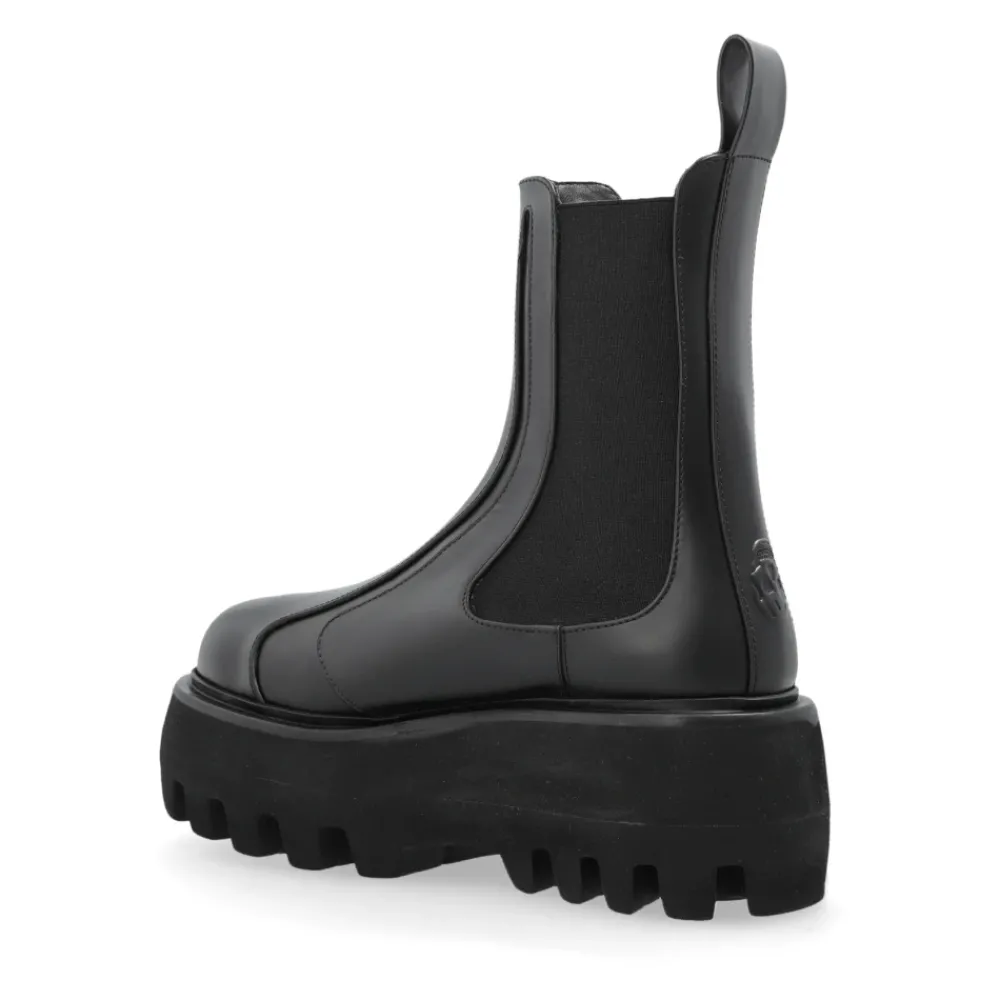 DAMES Alexander McQueen Chelseaboots^Leren enkellaarzen