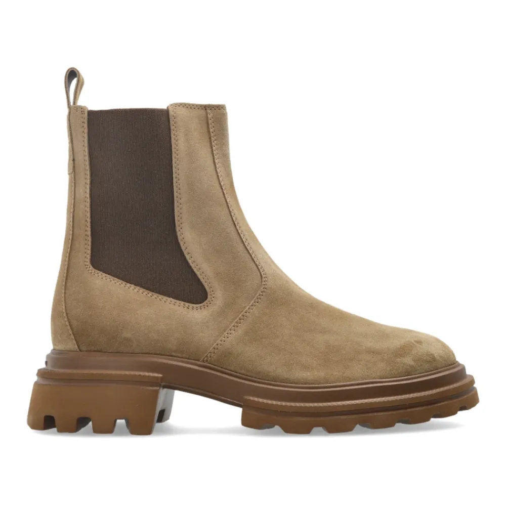 DAMES Hogan Chelseaboots^Leren enkellaarzen