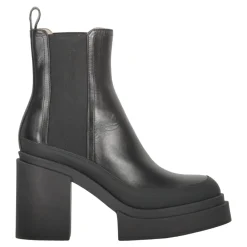 DAMES Fabiana Filippi Enkellaarsjes^Leren enkellaarzen met blokhak