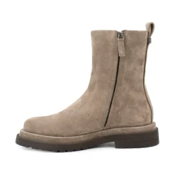 DAMES Brunello Cucinelli Enkellaarsjes|Laarzen^Leren enkellaarzen voor stijl en comfort