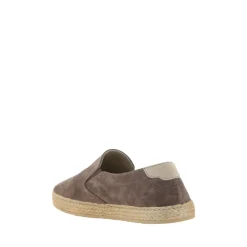 Heren Brunello Cucinelli Leren Espadrilles met Touwzool