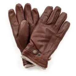 Heren Hestra Leren Fleece Gevoerde Handschoenen