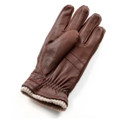 Heren Hestra Leren Fleece Gevoerde Handschoenen