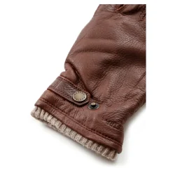 Heren Hestra Leren Fleece Gevoerde Handschoenen