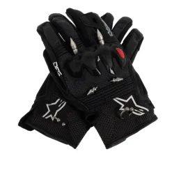 Heren Balenciaga Handschoenen^Leren handschoenen met applicaties