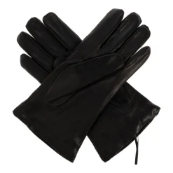 Heren Moschino Handschoenen^Leren handschoenen met bedrukt logo