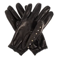 DAMES Versace Leren handschoenen met studs