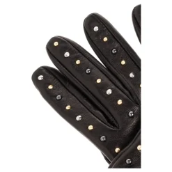 DAMES Versace Leren handschoenen met studs